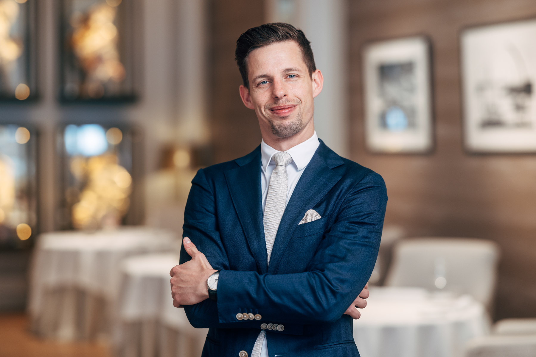 Portrait von Restaurant Manager Marius Jürke